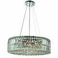 Lighting Business 2030D24C-RC 24 Dia. x 7.5 H in. Maxim Collection Hanging Fixture - Royal Cut, Chrome Finish LI2221805